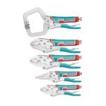Set de Pinzas de Presion 5pcs 7''-9''-10C''-10R''-11 Niquelado Total