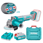 Combo rotomartillo + amoladora 20v 2 baterias 4Ah y cargador Total - Imagen 4