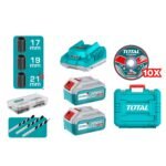 Combo Taladro 66N.M. + Amoladora y Llave de Impacto 20V Total - Imagen 8