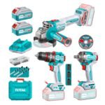 Combo Taladro 66N.M. + Amoladora y Llave de Impacto 20V Total