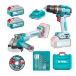 Combo Taladro 96nm y Amoladora 20v Brushless Industrial Total