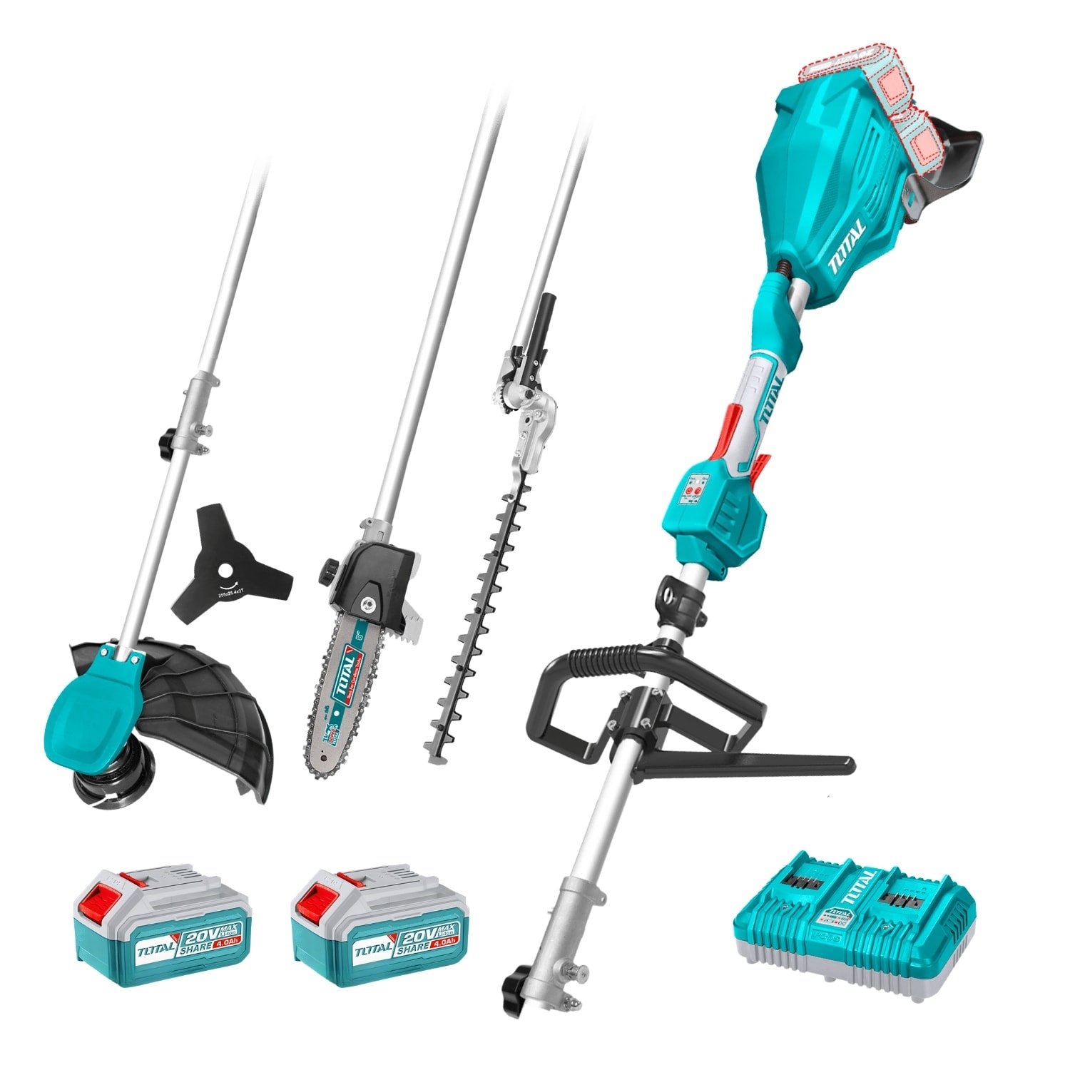 tstli20403869272 Desmalezadora Multifuncional 40v + Batería y Cargador Total - Imagen 1