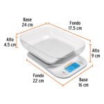 Balanza Digital para cocina 5gk + Balanza para equipaje 50K Truper - Imagen 3