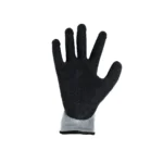 GUANTE TRX FITFLEX+ EN2142X TEJIDO GRIS PALMA LATEX NEGRO CON GATILLO