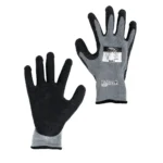 GUANTE TRX FITFLEX+ EN2142X TEJIDO GRIS PALMA LATEX NEGRO CON GATILLO - Imagen 2