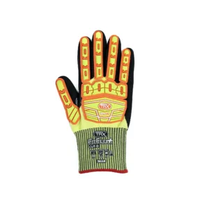 GUANTE TRX FITFLEX+ EN4X42DP/ANSI CUT A4 IMPACT NITRILO SANDY CON GATILLO