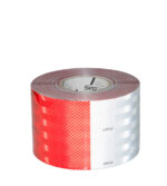 Cinta reflectiva rojo y blanco de 4″ - Imagen 2