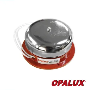 TIMBRE INDUSTRIAL REDONDO DE METAL DE 4″