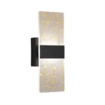 APLIQUE DE PARED ESCARCHA NEGRO