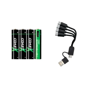BATERIA RECARGABLE COAST® AA ZITHION-X™