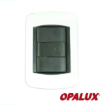 PULSADOR  UNIPOLAR  P/ PARED COMBINACION BLANCO & NEGRO