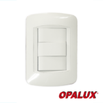 INTERRUPTOR DOBLE UNIPOLAR P/ PARED BLANCO