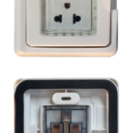 HIDROBOX + DADO PARA TOMA DOBLE UNIVERSAL + TOMA TIERRA