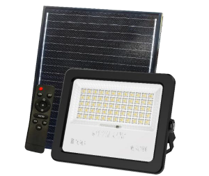 REFLECTOR LED CON PANEL SOLAR DE ABS 150W