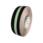 Cinta Antideslizante Astara Negro con Linea Fotoluminiscente 2″(5cm)18 mts