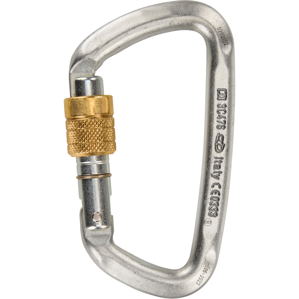 Mosquetón D-SHAPE STEEL SG