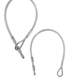 CONECTOR DE ANCLAJE DOBLE, DE CABLE DE ACERO DE 1/4″, MODELO OJO-OJO