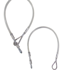 CONECTOR DE ANCLAJE DOBLE, DE CABLE DE ACERO DE 1/4″, MODELO OJO-OJO