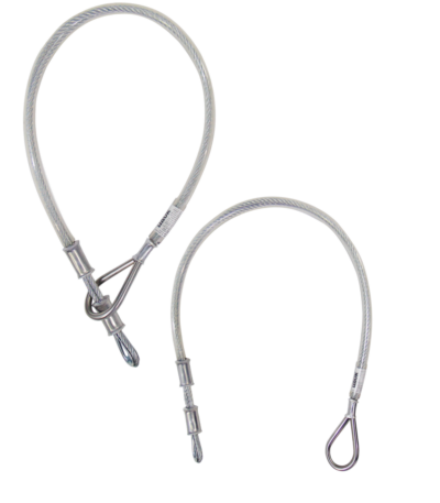 CONECTOR DE ANCLAJE DOBLE, DE CABLE DE ACERO DE 1/4″, MODELO OJO-OJO