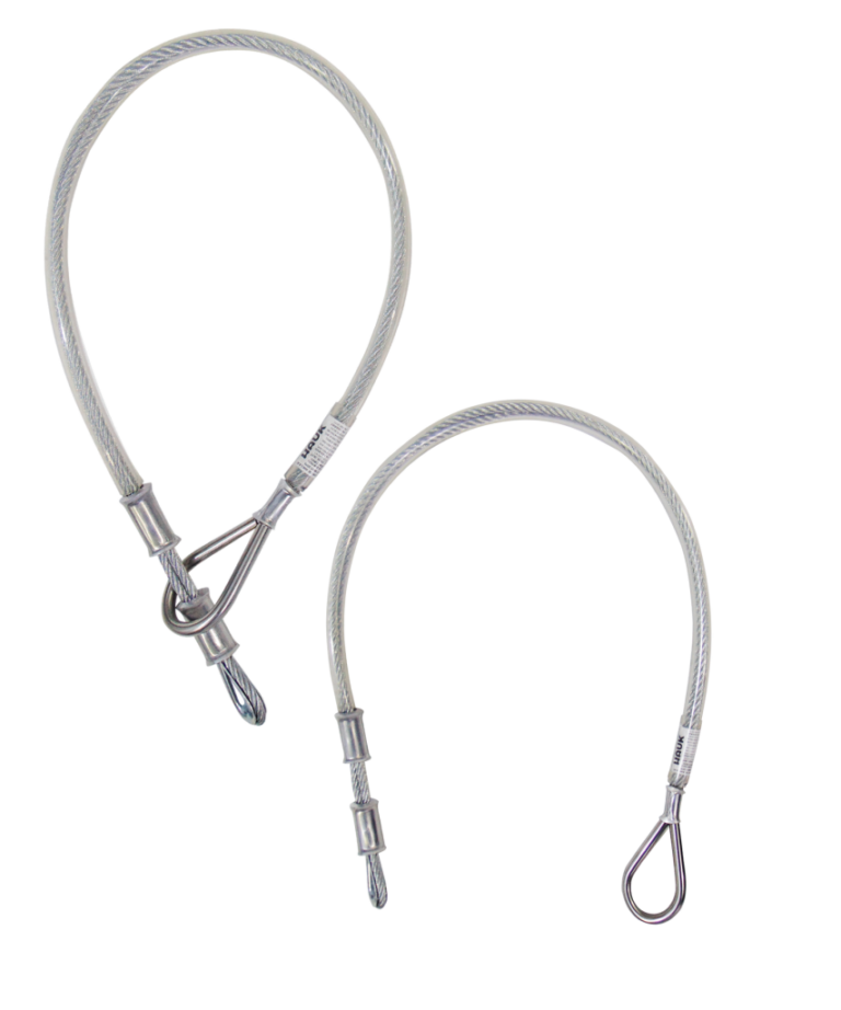 CONECTOR DE ANCLAJE DOBLE, DE CABLE DE ACERO DE 1/4″, MODELO OJO-OJO