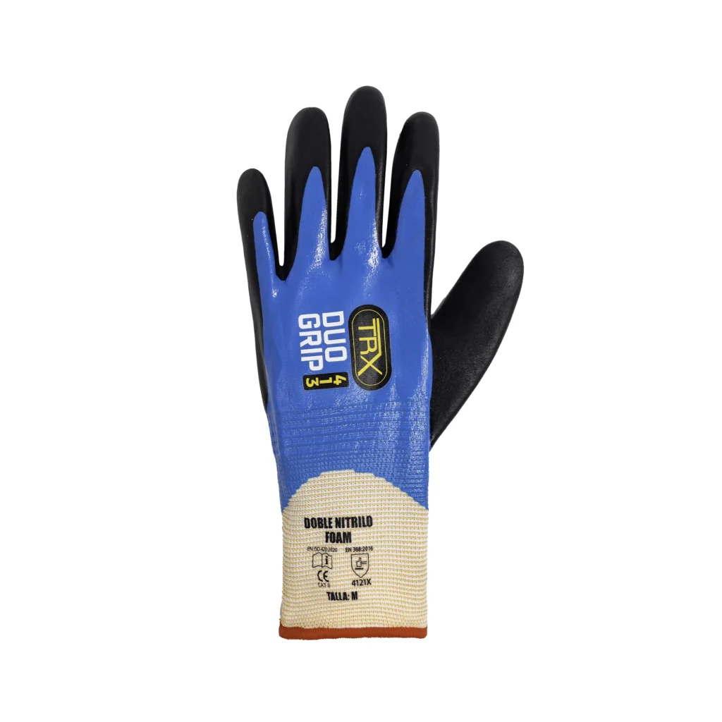 GUANTE DUO GRIP 413 DOBLE NITRILO FOAM