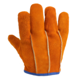 Guantes de cuero volteado res amarillo de 9.5″ – ANDES