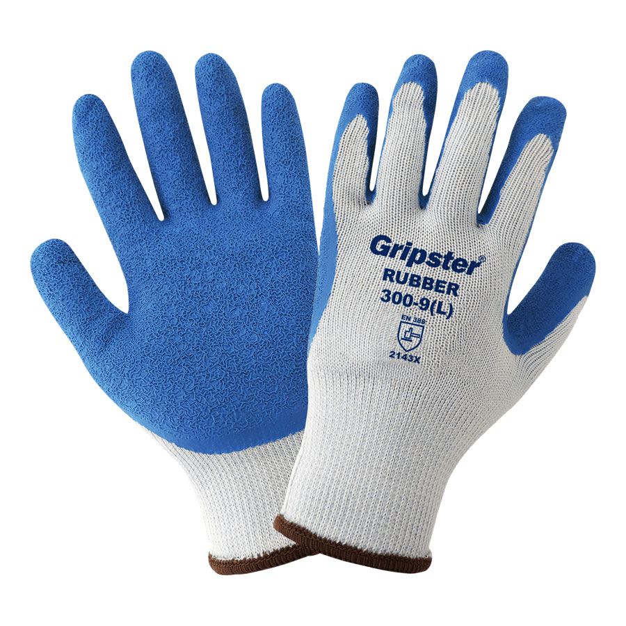 Gripster 300 Guante de poliéster/algodón con palma de caucho