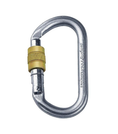 Conector Ovalado de Acero con Cierre de Rosca