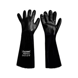 Guante de PVC Astara Neoplus 32 Gamuzado por Dentro Negro 45 cm (18″)