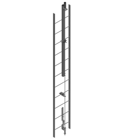 línea de vida vertical para escaleras hawk