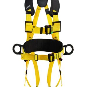 ARNÉS INTEGRAL DIELÉCTRICO CON APOYO LUMBAR, DE 3 ANILLAS Y 4 HEBILLAS