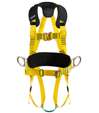 Arnés integral con apoyo lumbar, de 4 anillas