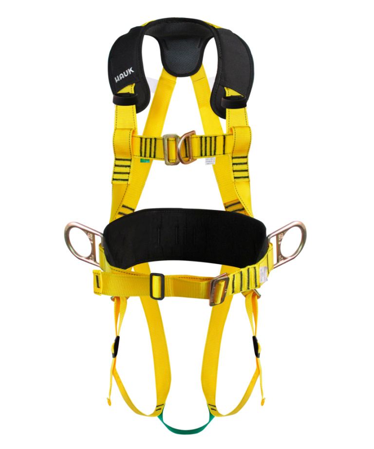 Arnés integral con apoyo lumbar, de 4 anillas