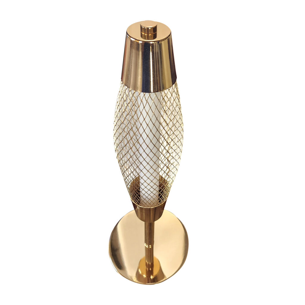LÁMPARA PARA MESA GOLD GRID TRICOLOR