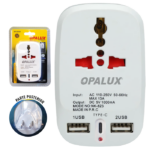 ADAPTADOR MULTIPLE 2 ENTRADAS TIPO A + 1 TIPO C