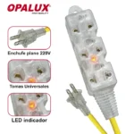 EXTENSIÓN TRANSPARENTE SILICONADA LUZ INDICADOR 30 METROS