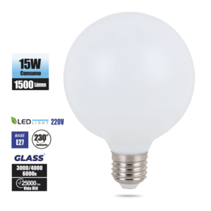 FOCO BOLA LED DE VIDRIO