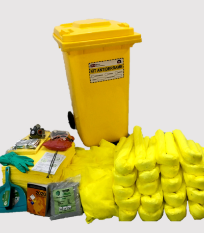 KIT ANTIDERRAME QUIMICO CONTENEDOR 240L