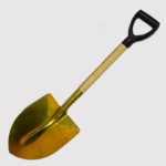 PALA DE BRONCE ANTICHISPA MANGO MADERA