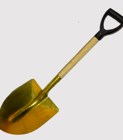 PALA DE BRONCE ANTICHISPA MANGO MADERA
