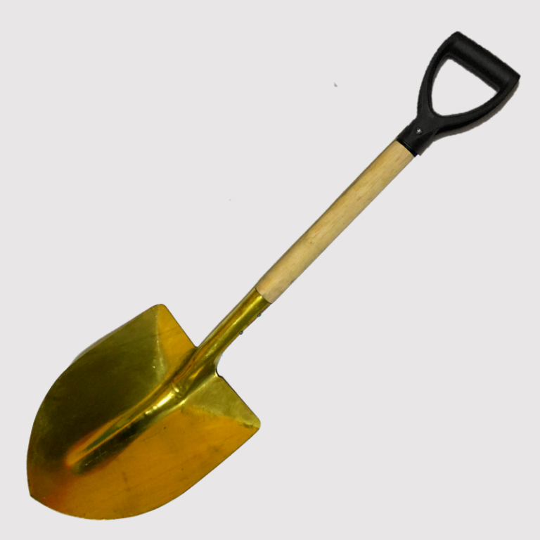 PALA DE BRONCE ANTICHISPA MANGO MADERA