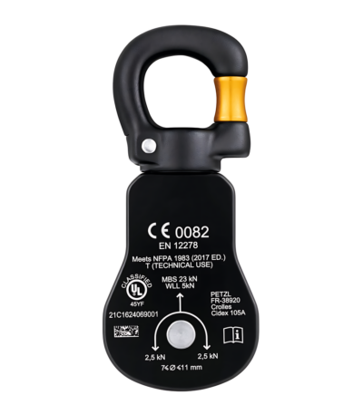Descubre la SPIN S1 OPEN, la polea simple y compacta de alto rendimiento ideal para sistemas de izado y rescates técnicos. ¡Compra ahora!