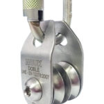 Polea doble de 13 mm – acero inoxidable – placas móviles