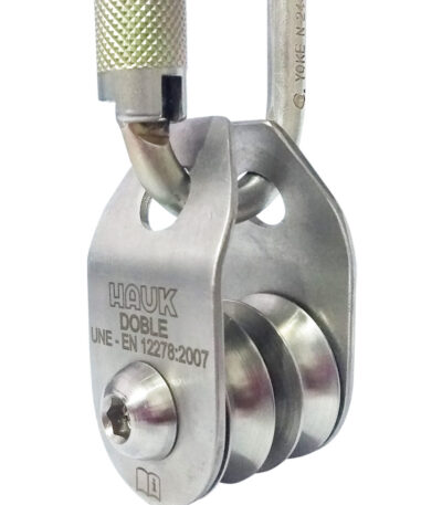 Polea doble de 13 mm – acero inoxidable – placas móviles