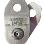 Polea simple de 13 mm – acero inoxidable – placas móviles