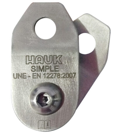 Polea simple de 13 mm – acero inoxidable – placas móviles