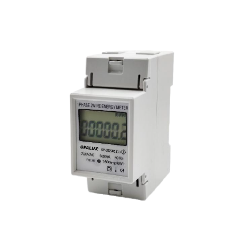 MEDIDOR DE ENERGIA MONOFÁSICO DIGITAL PARA RIEL
