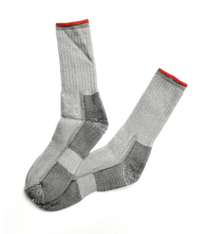 Medias de trekking Orange de lana merino 58%