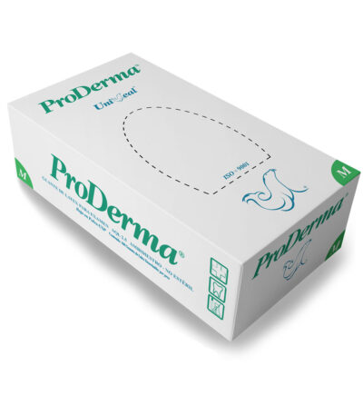 guante de látex proderma