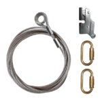 Línea de vida vertical en cable de acero de 3/8″